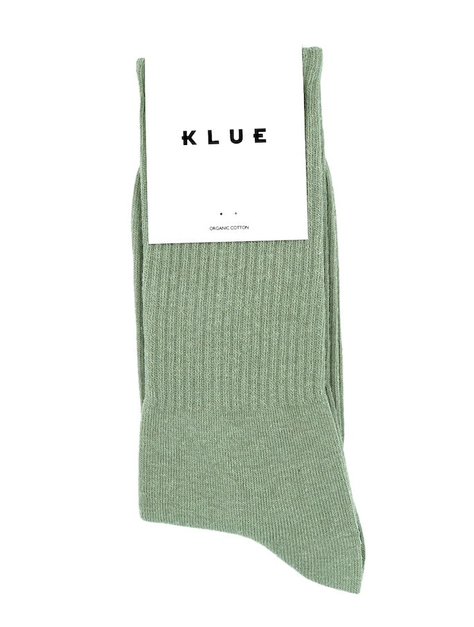 KLUE Organic cotton tennis socks khaki unisex