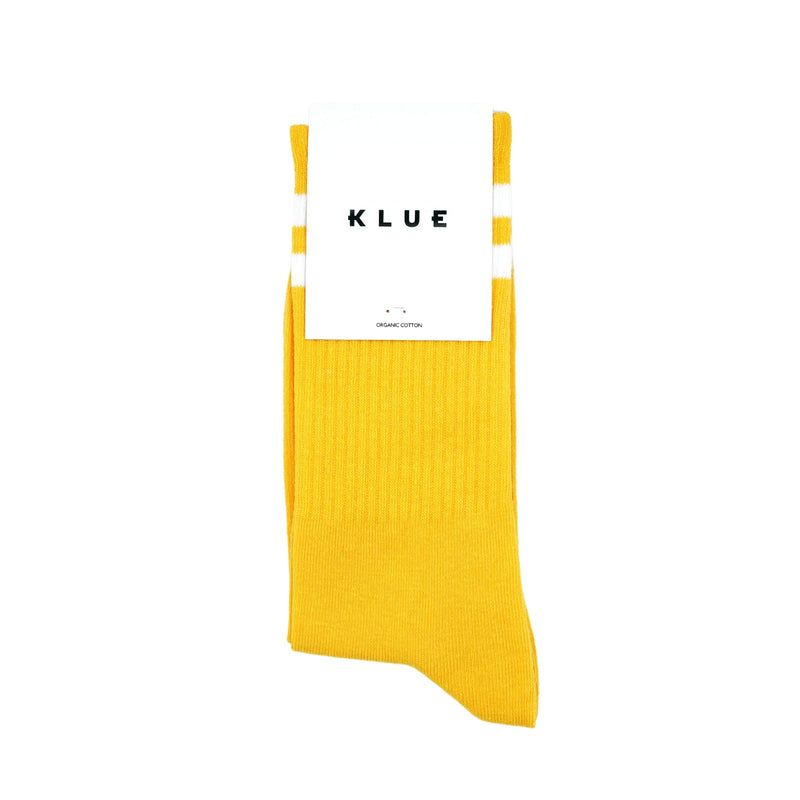 KLUE Organic cotton tennis socks yellow unisex