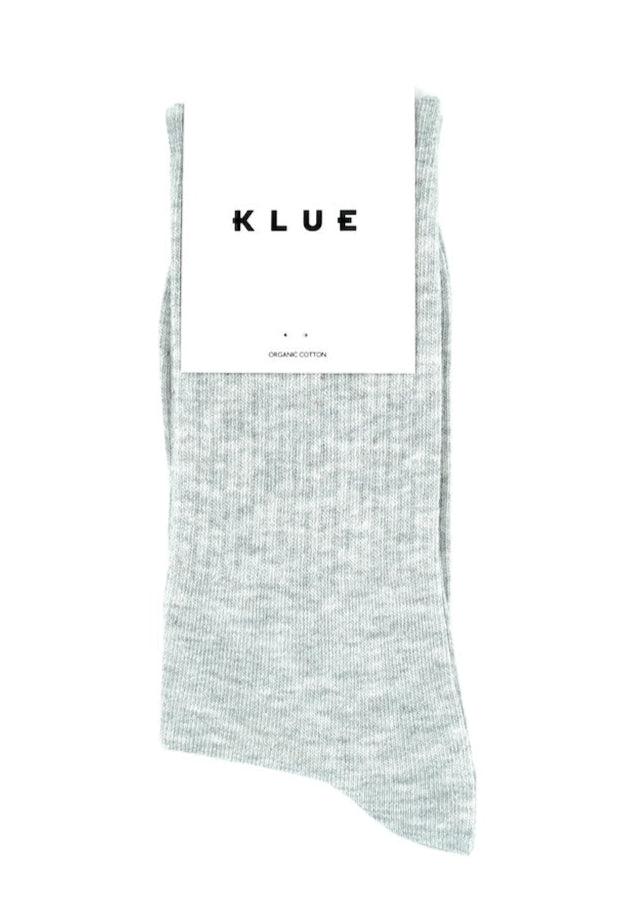 KLUE Organic cotton tennis socks grey unisex