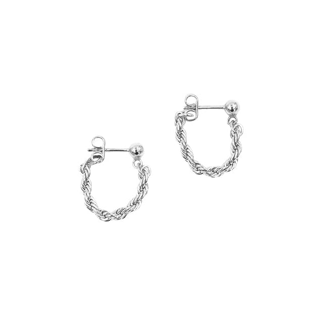 KLIMBIM Twister earrings silver