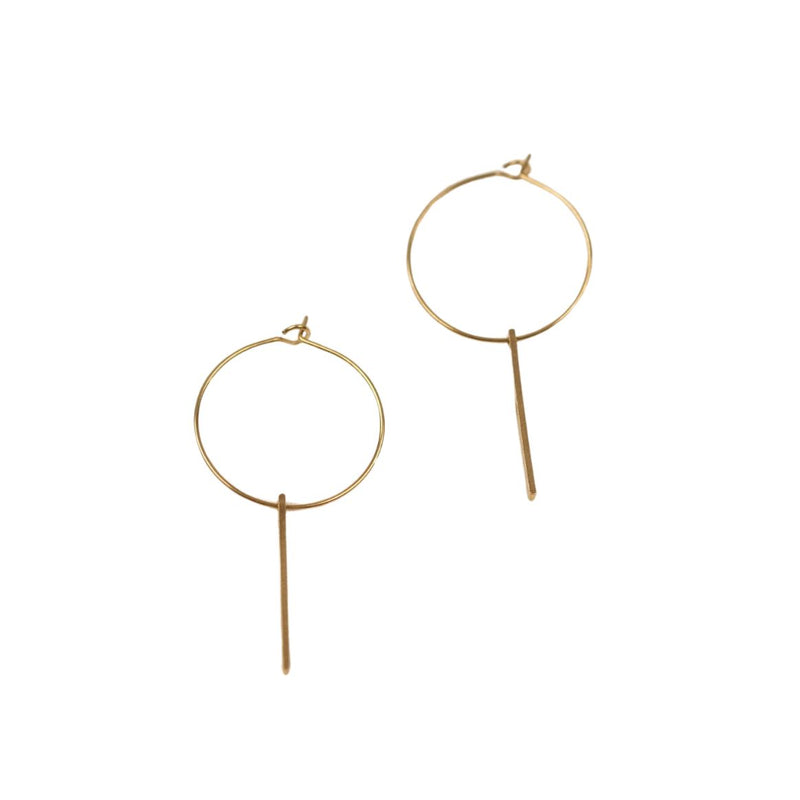 BRASSCAKE Dash hoop earrings