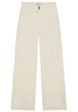 KUYICHI Farrah corduroy worker pants off white women