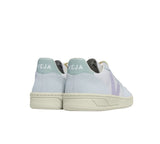 VEJA V-10 Leather gravel parme menthol women