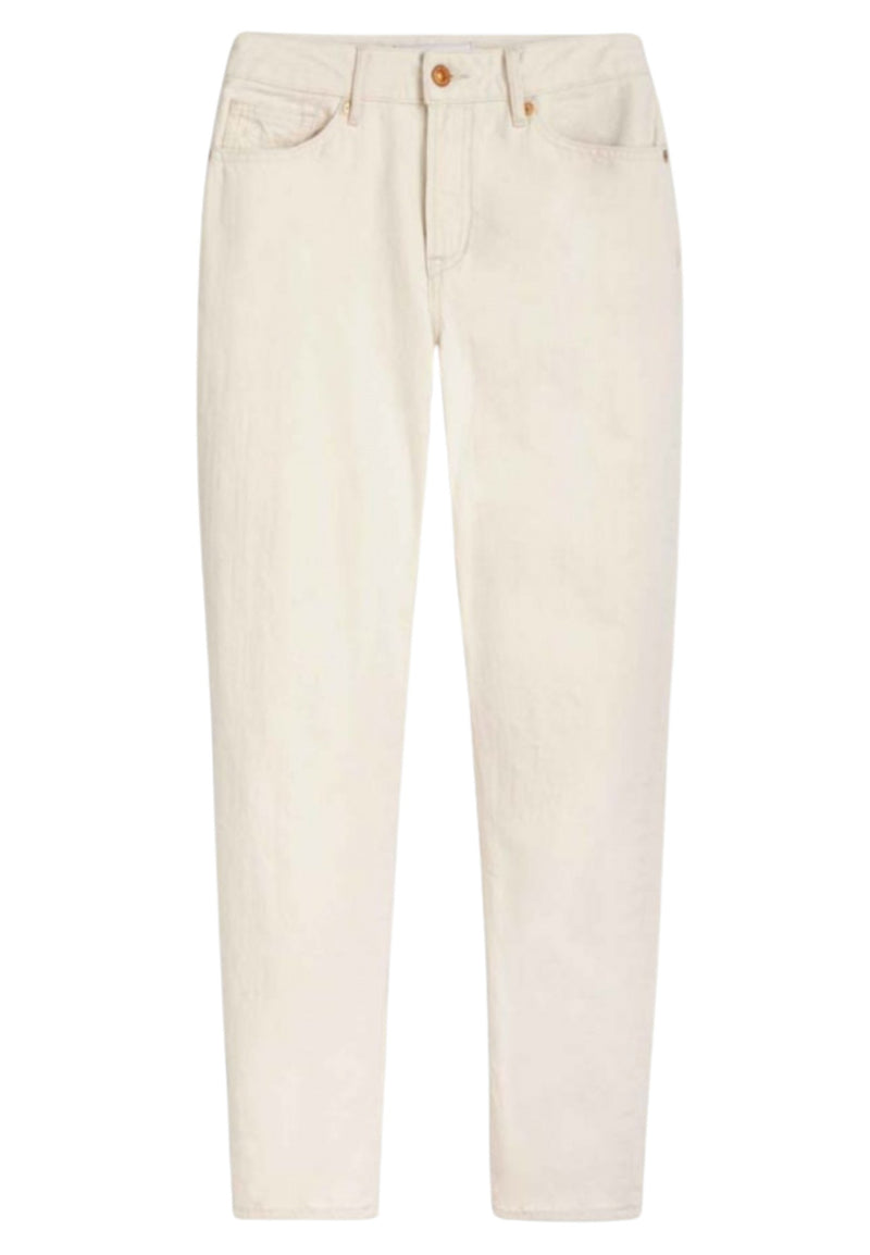 KINGS OF INDIGO Caroline cropped jeans clean recycled ecru women