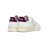 VEJA V-12 Extra white parme magenta women