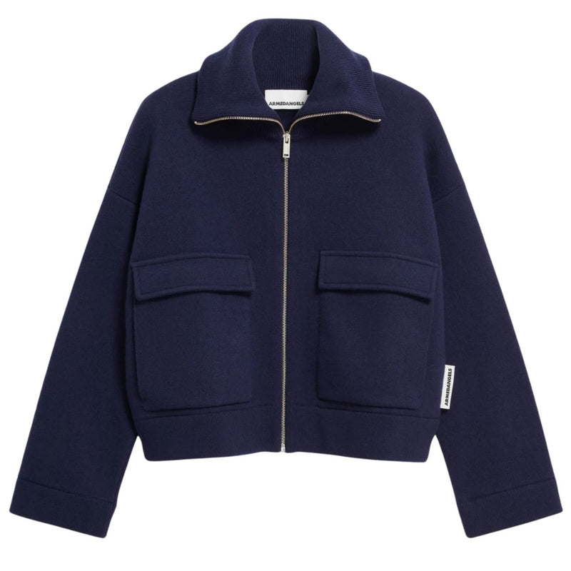 ARMEDANGELS Joaniaas knit jacket tinted navy women