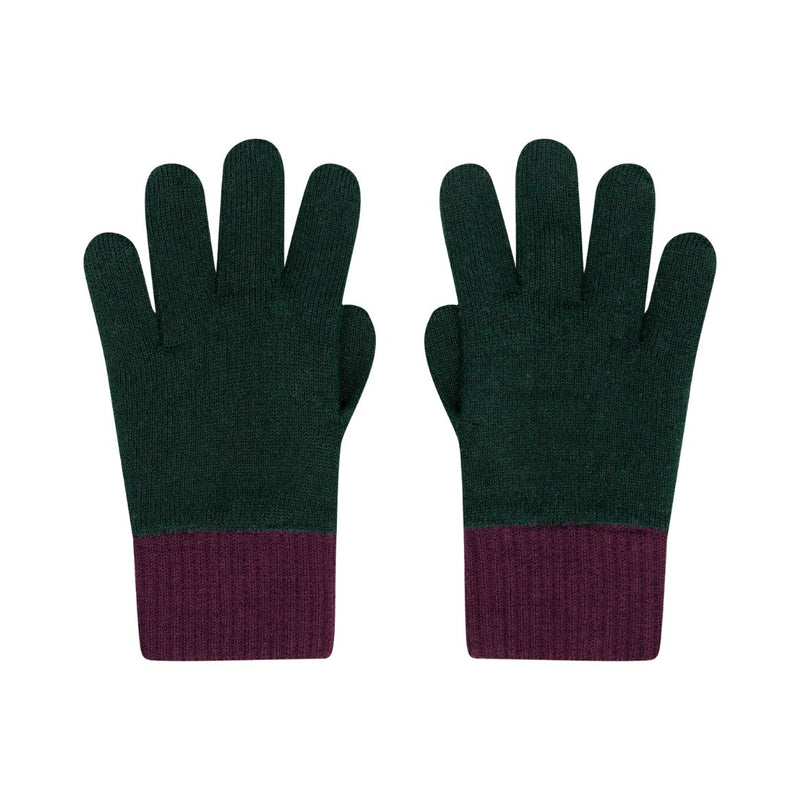 WOLVIS Gloves forest green women
