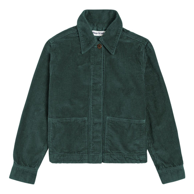 KINGS OF INDIGO Ota corduroy jacket dark green women