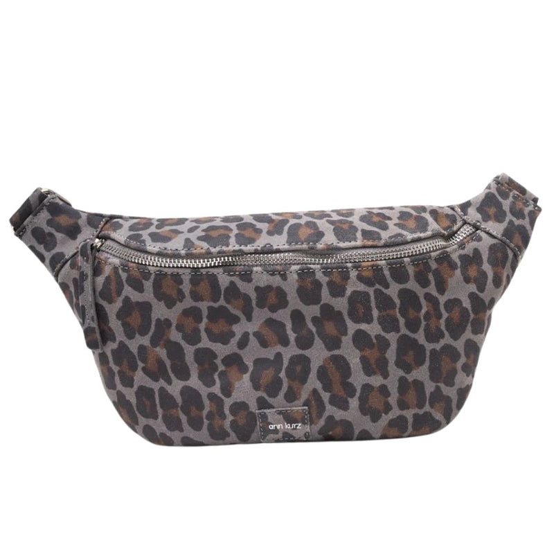 ANN KURZ Large fanny pack leo grey women