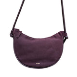 ANN KURZ Large half moon shoulder bag mix bordeaux women