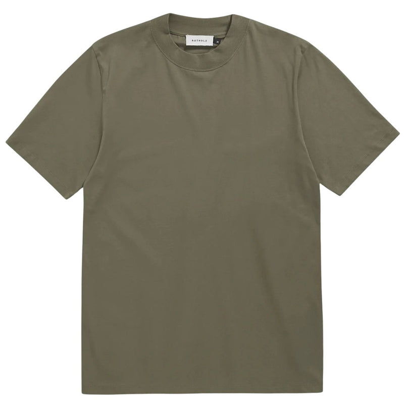 ROTHOLZ Big collar t-shirt fir green men