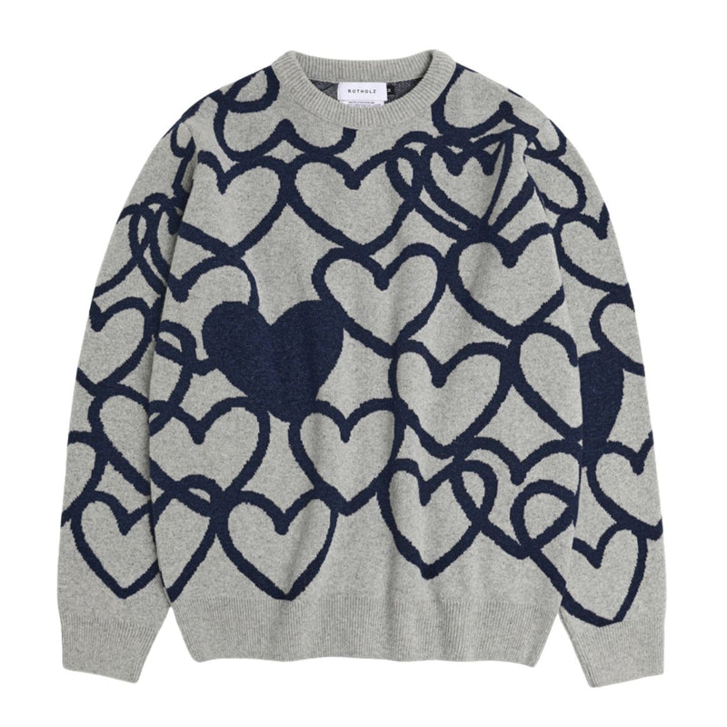 ROTHOLZ Affection knit jumper warm anthracite men