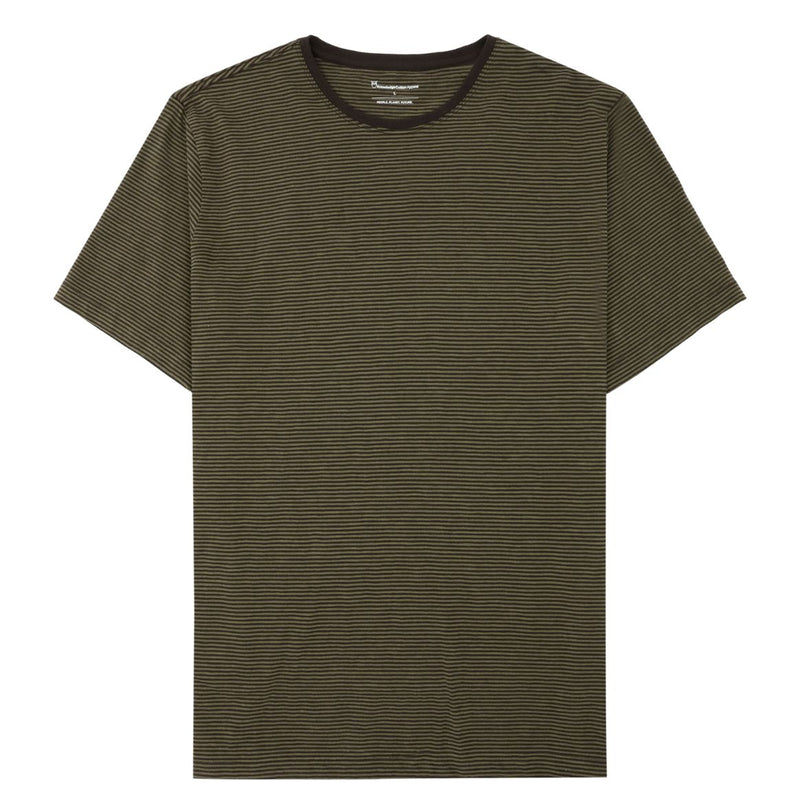 KCA 1010053 Organic cotton striped t-shirt 8037 green stripe men