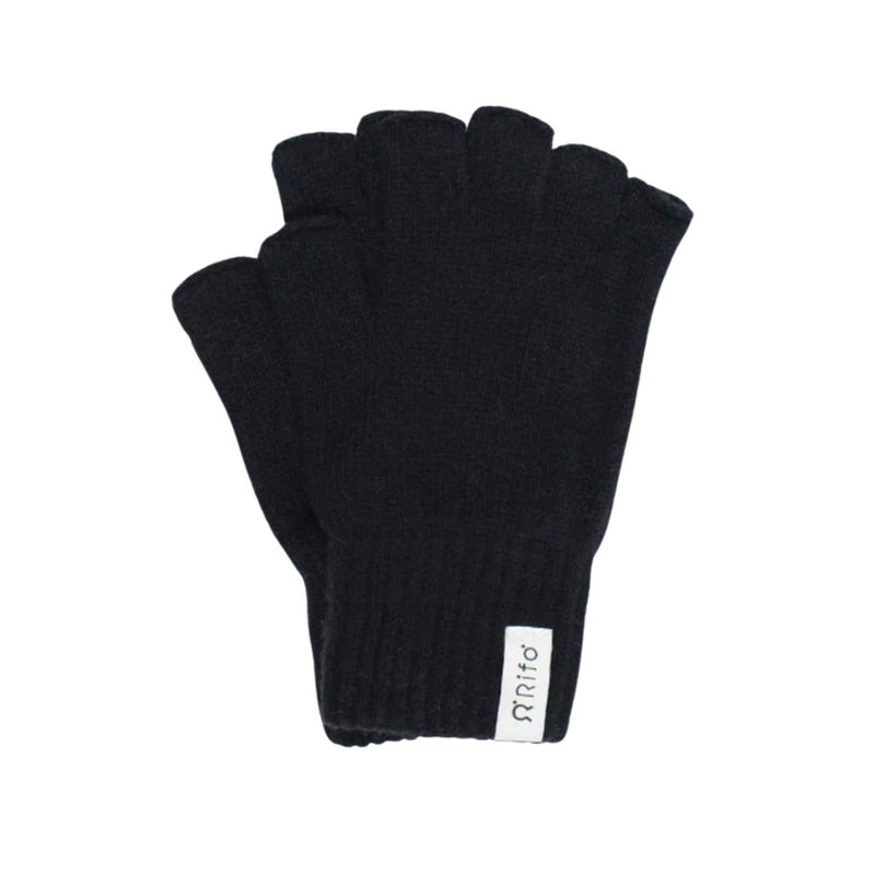 RIFO Samuele fingerless gloves black ardesia men