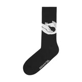 DEDICATED Sigtuna socks kittens black unisex