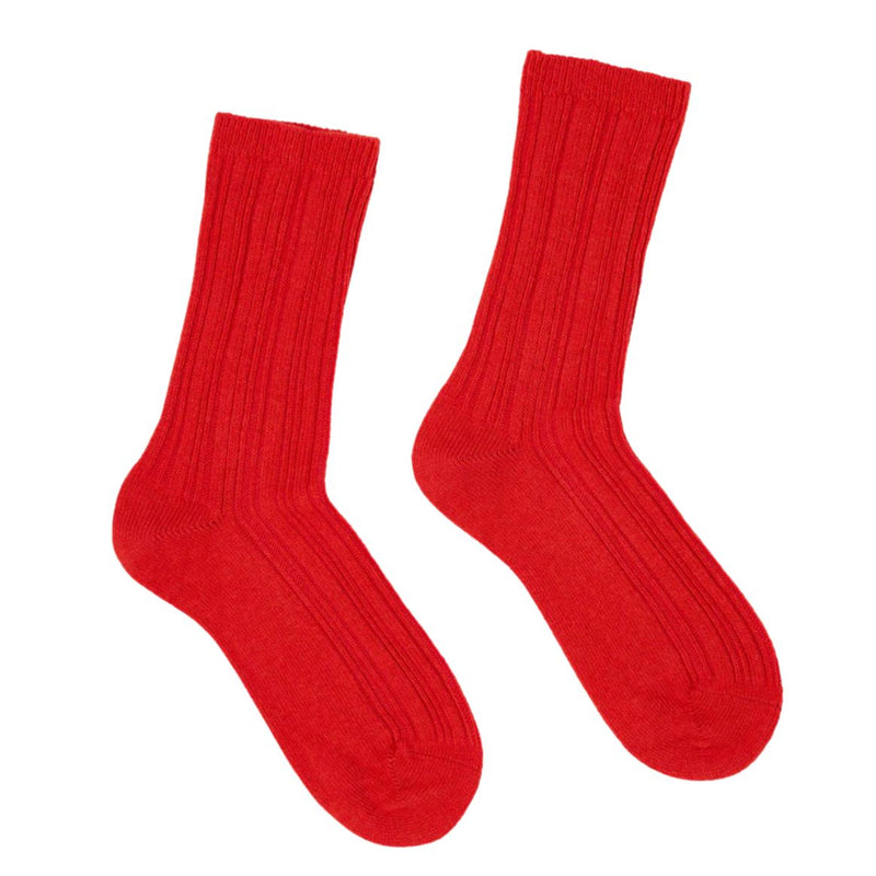 LANIUS 13761 Rib-knit socks 268 red alert women