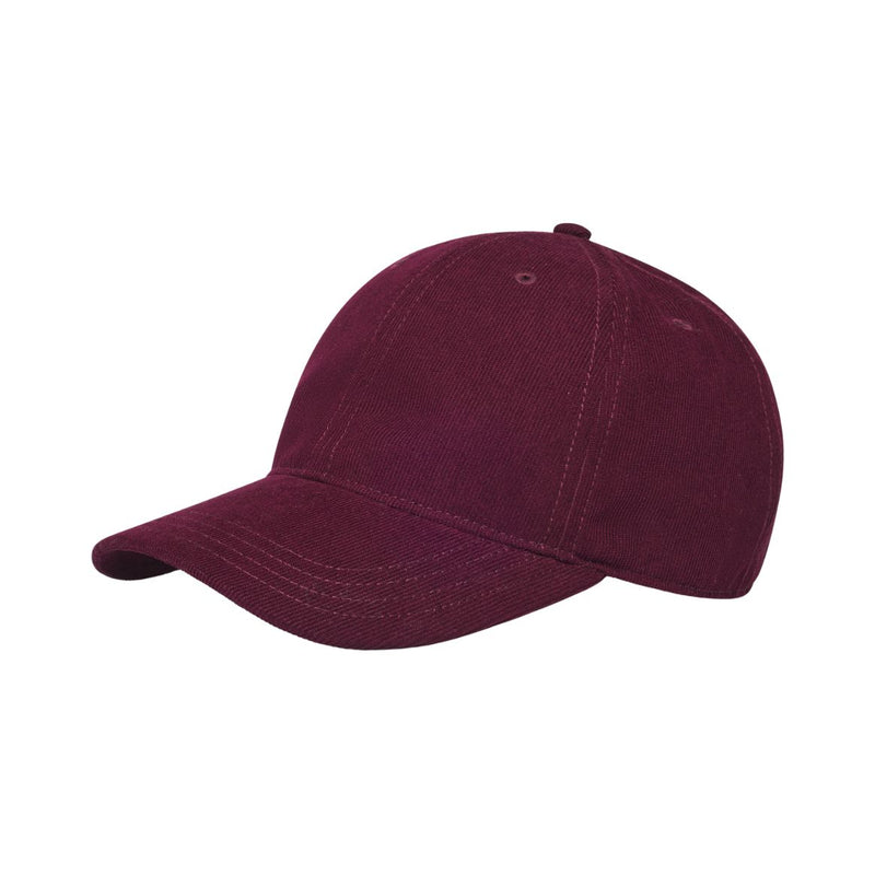 DEDICATED Slussen corduroy soft cap burgundy unisex