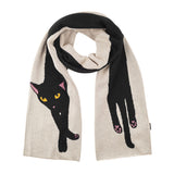 DEDICATED Rossberga long cat scarf vanilla white unisex