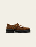 ODAJE Romane derbies suede leo women