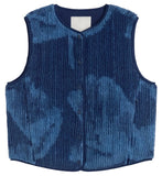 THINKING MU Jay vest blue lotus women