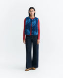 THINKING MU Jay vest blue lotus women
