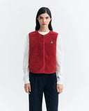 THINKING MU Jay vest pale red women