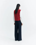 THINKING MU Jay vest pale red women