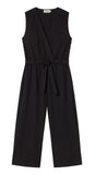 THINKING MU Winona seersucker jumpsuit black women