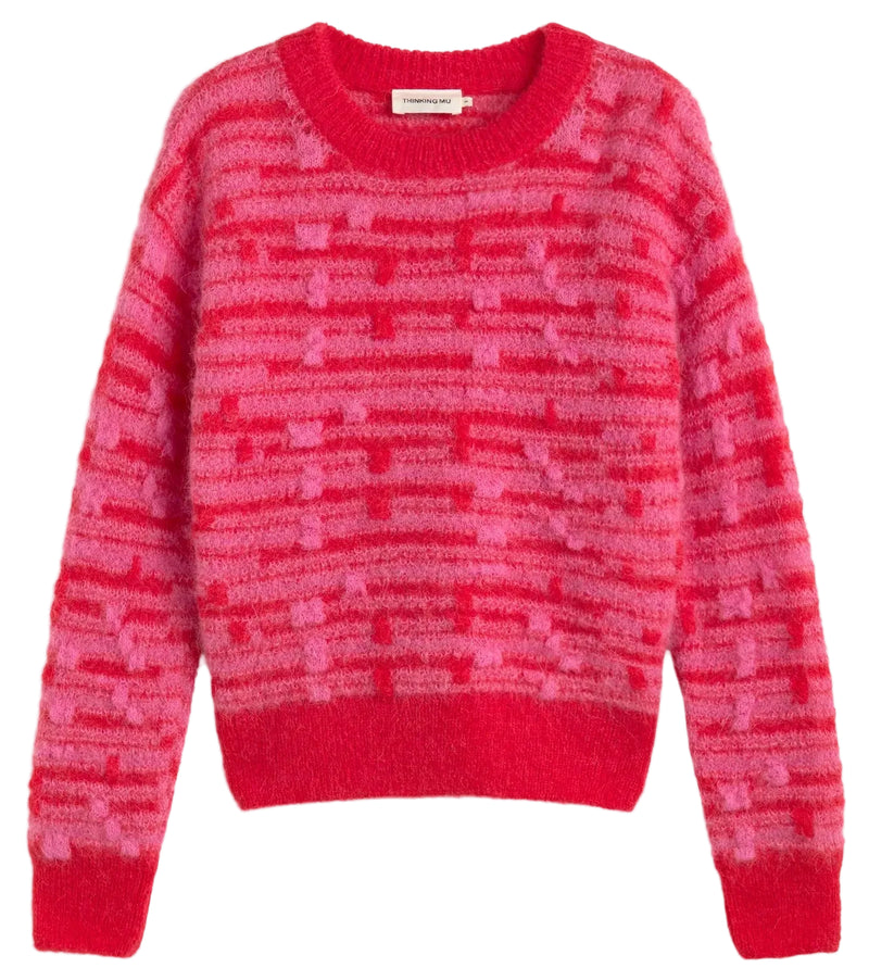 THINKING MU Candela jumper red pink women