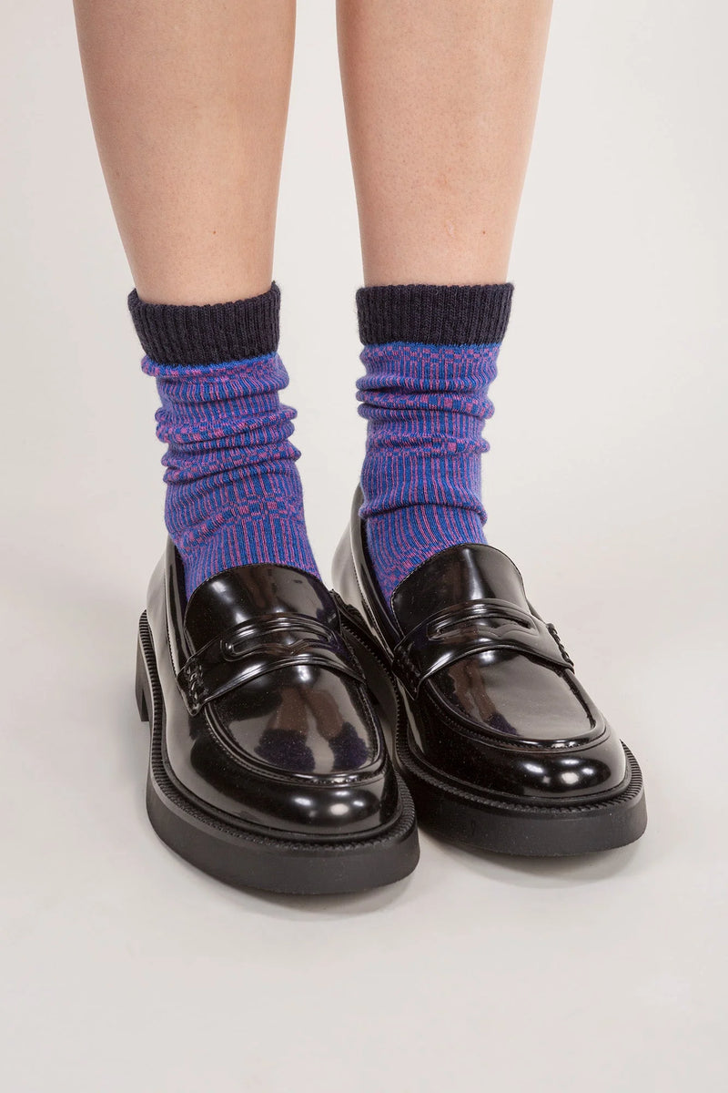 WOLVIS Bauhaus socks purple unisex