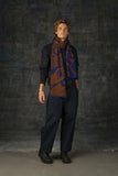 WOLVIS Furcula maxi scarf cacao