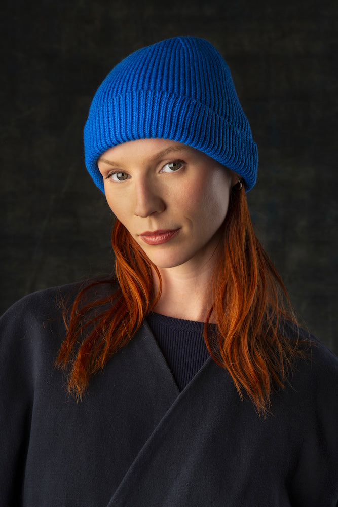 WOLVIS Beanie cobalt unisex