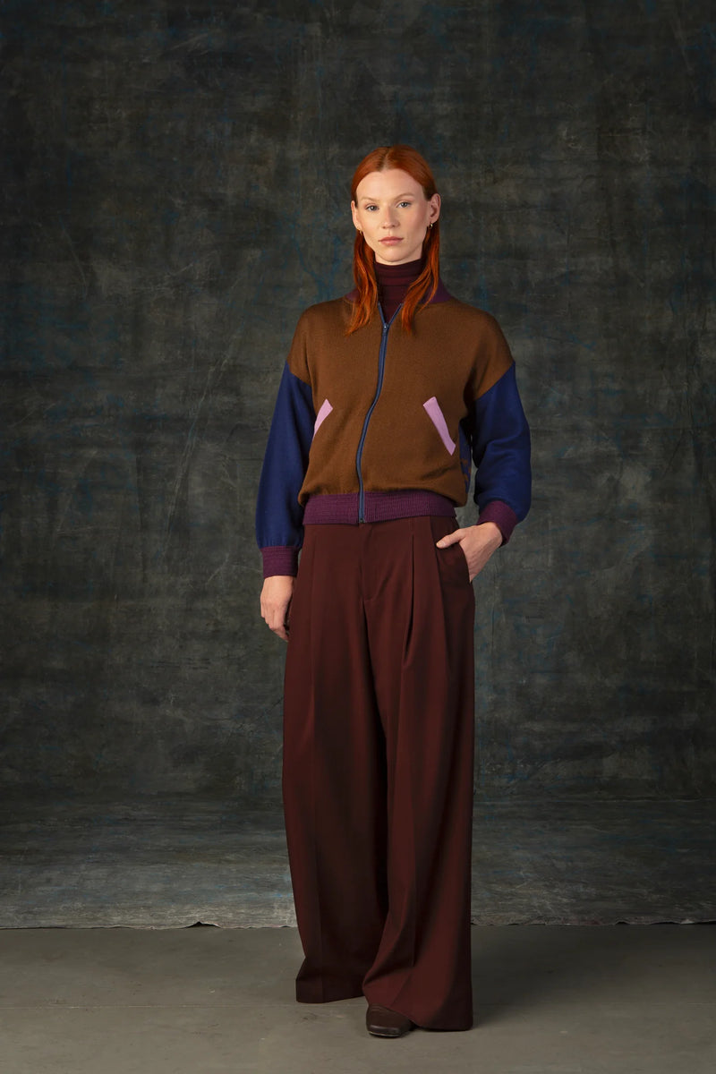 WOLVIS Noctua bomber jacket cacao unisex