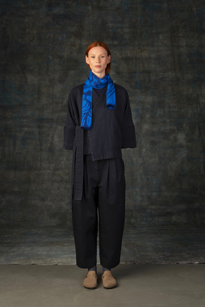 WOLVIS Cerura mini scarf ink