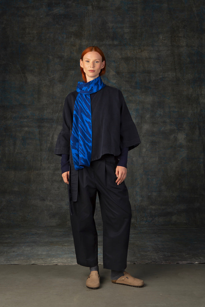 WOLVIS Cerura midi scarf ink