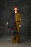 WOLVIS Cerura maxi scarf grape