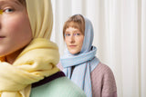 WOLVIS Martha maxi scarf aquazul
