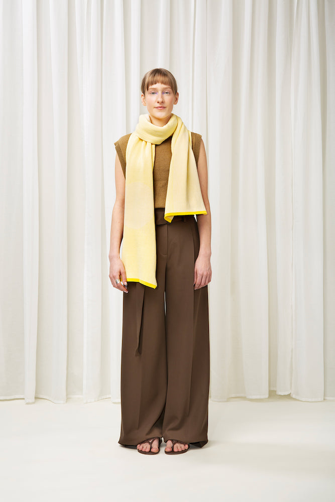 WOLVIS Marianne maxi scarf butter