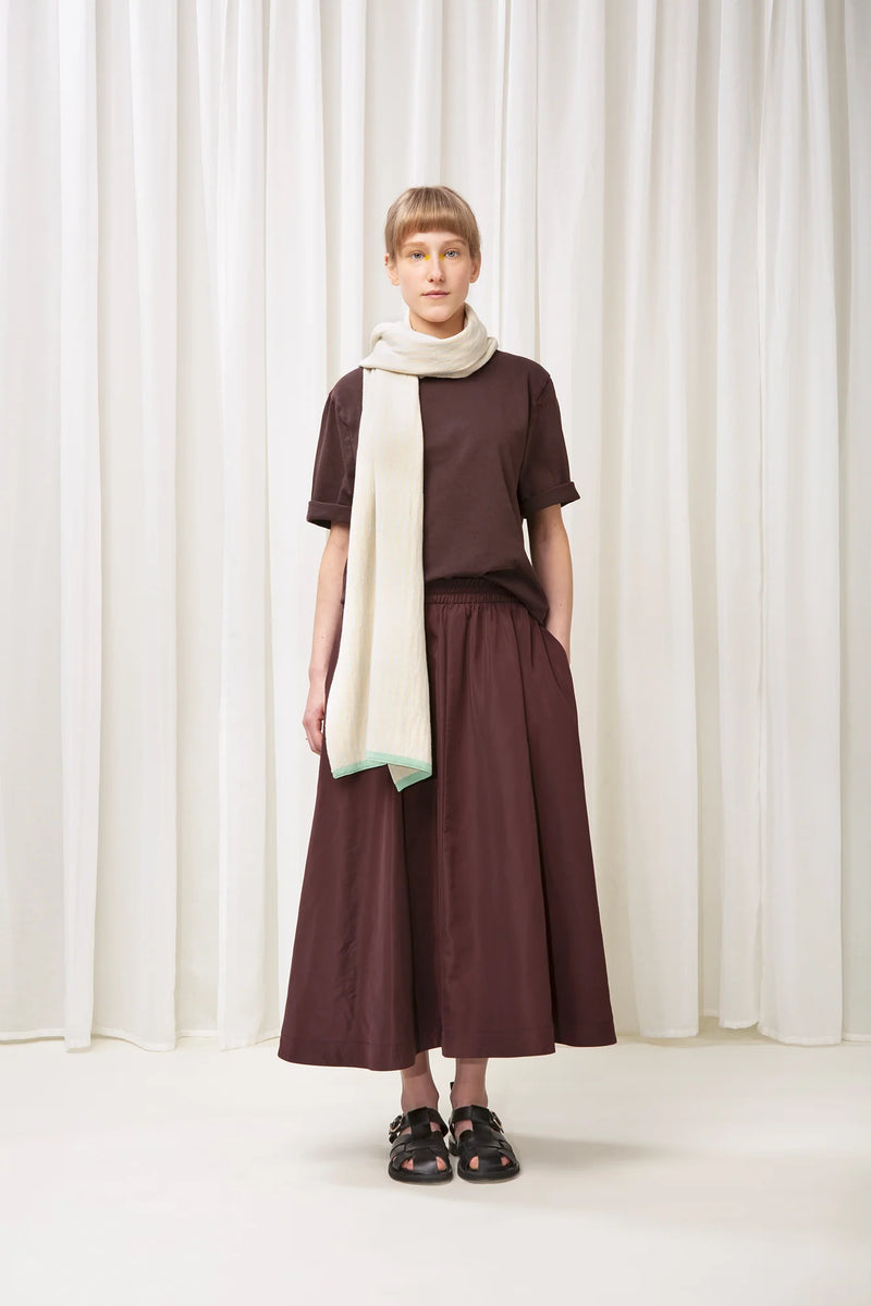 WOLVIS Martha maxi scarf meringue