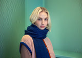 WOLVIS Apostrophe maxi scarf ink unisex