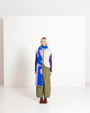 WOLVIS Semicolon maxi scarf cobalt unisex