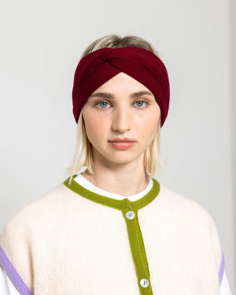 WOLVIS Headband maroon women