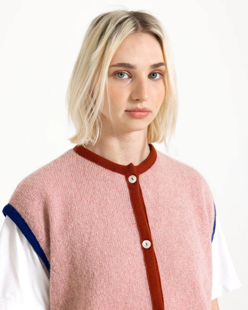 WOLVIS Ellipsis vest peach women