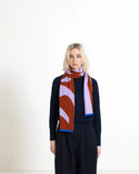 WOLVIS Semicolon midi scarf lilac unisex