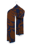 WOLVIS Furcula maxi scarf cacao