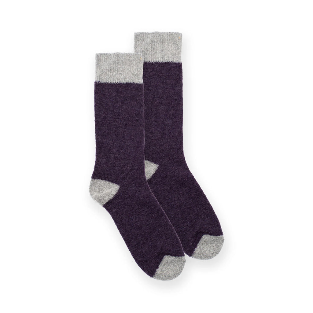 WOLVIS socks plum grey unisex