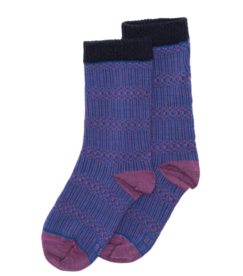 WOLVIS Bauhaus socks purple unisex