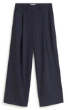 THINKING MU Pat pants wool blue night women