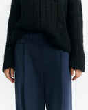 THINKING MU Pat pants wool blue night women