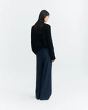 THINKING MU Pat pants wool blue night women